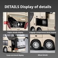 thumbnail image 4 of Funtogether Die-cast Double-Decker Toy Bus, 10.4" Large Alloy Intercity Coach Play Vehicle with Lights and Sounds, Pull-Back Model for Kids, 4 of 8