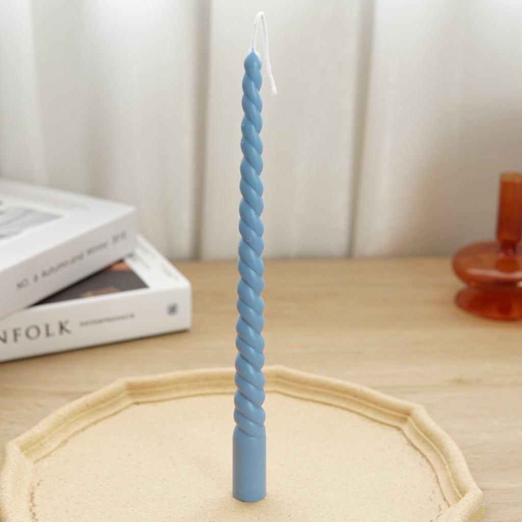 WINDLAND Creative Twisted Candle Plastic Mold Simple Elongated Spiral Candle Mold Special Shape Aromatherapy Candle Making Mo