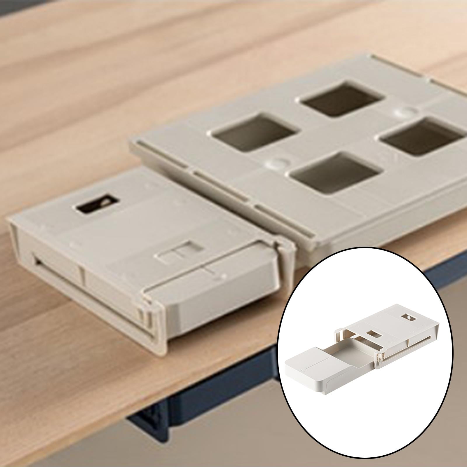 Axioma Hidden Under Desk Drawer Storage for Office Pen Gray S