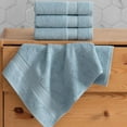 thumbnail image 4 of REGAL RUBY Quick-Dry 4 Pieces Light Blue Hand Towels Highly Absorbent 100% Turkish Cotton - Perfect Lightweight Towel for Bathroom, Kitchen, Guests, Pool, Gym, Camp, Travel, College Dorm, Shower, 4 of 8