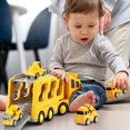 thumbnail image 6 of Toddlers Construction Toys for Kids 3-9 Year Old，5 in 1 Friction Power Vehicle Car for 3 4 5 6 7 Years Old Boys Girls，Carrier Truck Transport Toys for Christmas and Birthday Gifts, 6 of 7