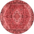 thumbnail image 1 of Ahgly Company Indoor Round Medallion Red Traditional Area Rugs, 5' Round, 1 of 4