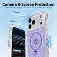 thumbnail image 2 of Funda Casehas para iPhone 17 Pro 6.3" Magnética Transparente con Brillantina, 2 of 7