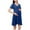 Blue, variant on VEKDONE Clearance Nursing Nightgown Dresses, 3 In 1 Maternity Nightgown Short Sleeve Nursing Gown Breasfeeding Pregnancy Sleepwear Delivery Dress Blue XL