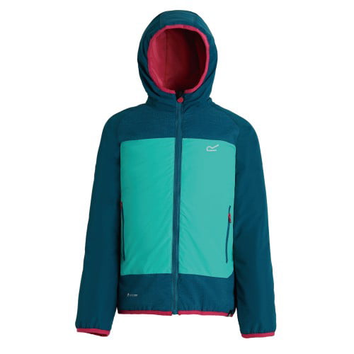 Regatta Kids Volcanics II Waterproof And Breathable Lightweight Insulated Reflective Hooded Jacket 