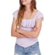 thumbnail image 1 of Free People - Camiseta básica para mujer Last Call, color morado, grande, 1 of 2