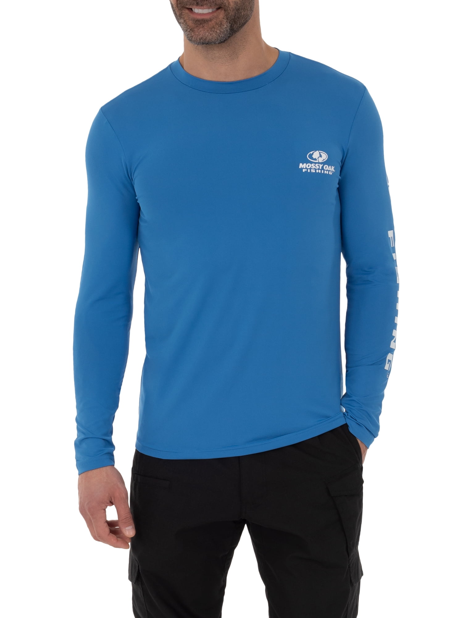 Mossy Oak Men's Insect Repellent Long Sleeve Graphic Performance