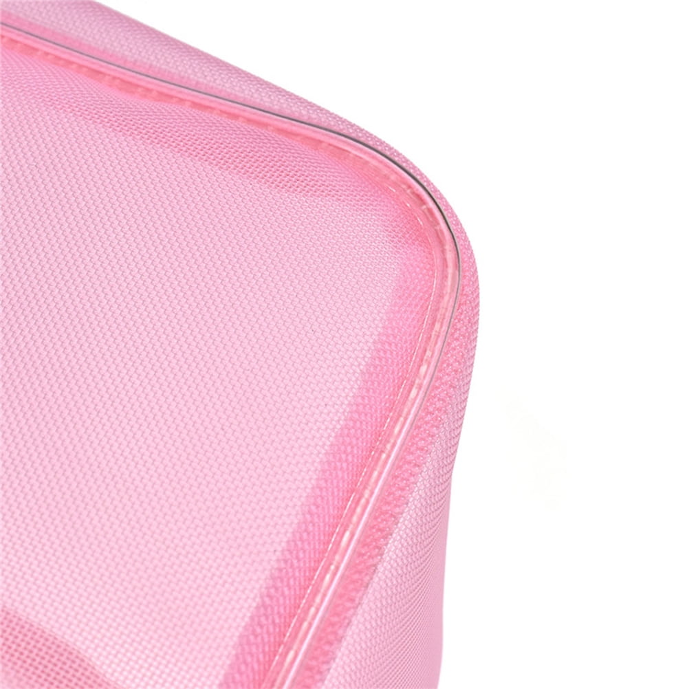 Raindrops Mesh Yarn Bag Tote Bags Knitting Tool Storage Bag Protects Yarn Travel Pink