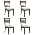 thumbnail image 2 of Farmhouse Dining Chairs Set of 4, Upholstered Dining Chairs with High Ladder Back, Classic Armless Chairs for Kitchen, Bedroom & Living Room, 2 of 8