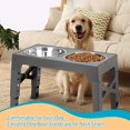 thumbnail image 2 of Adjustable Elevated Dog Bowls For Small, Medium, And Large Dogs - Includes 2 Stainless, 2 of 8