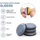 thumbnail image 3 of Paquete de 8 Deslizadores para ElectrodoméSticos de Cocina, Deslizadores MáGicos Adhesivos de PTFE de 25 Mm para Cafeteras, Batidoras, Freidoras de Aire, Ollas a PresióN, 3 of 5