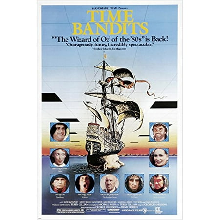 Original Style Reproduction Crazy Funny Time Bandits Movie Poster '83 Michael Palin Shelley Duvall 24X36 (Reproduction, Not An Original) ()