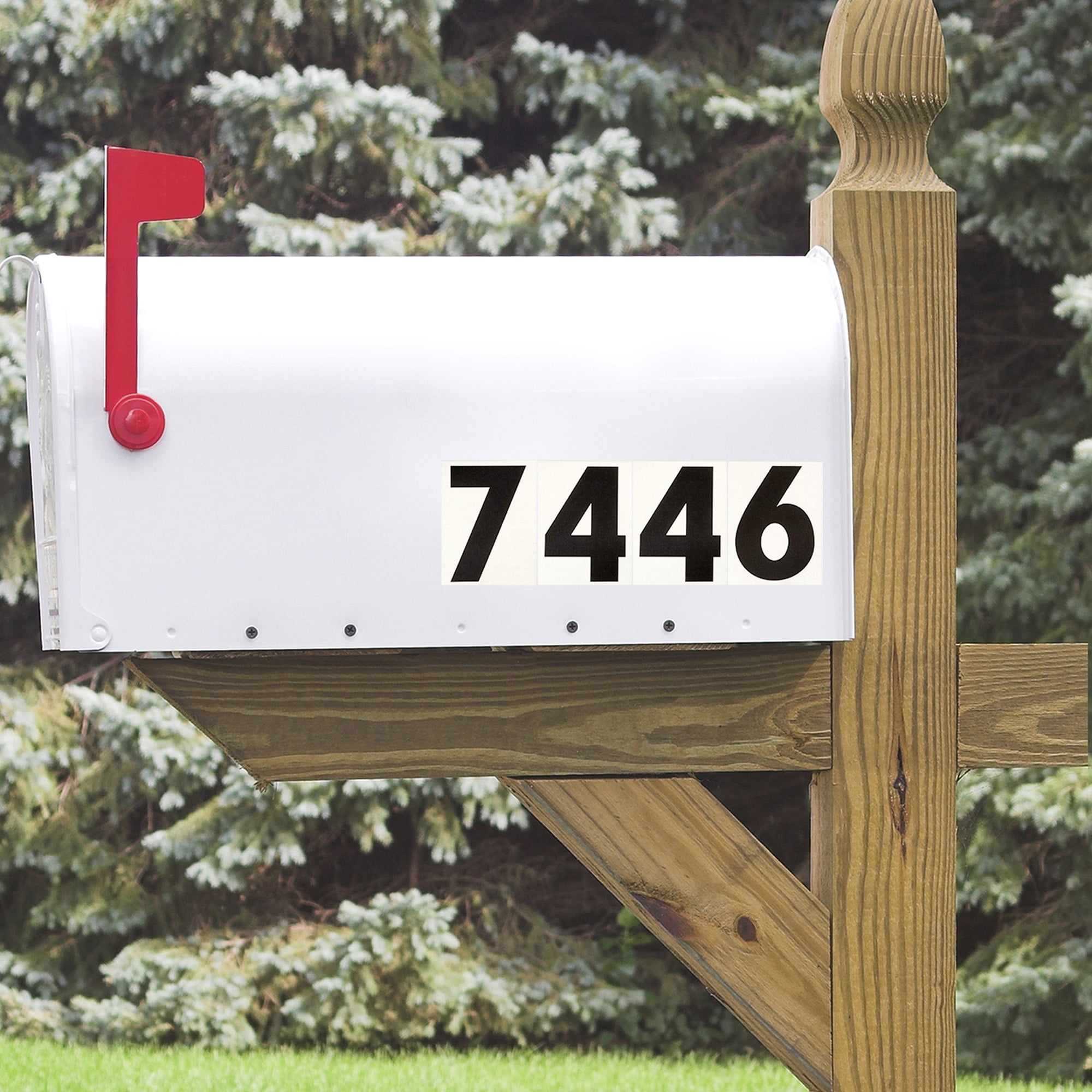 (2 pack) Hy-Ko 3-inch Reflective Vinyl Number 7, Self-Adhesive, Weather-Resistant