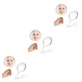 thumbnail image 4 of Xingzhi 2x Easy To Carry Double-Sided Handheld Mirror Clear And Convenient Wide Application Makeup Mirror white 3Set, 4 of 6