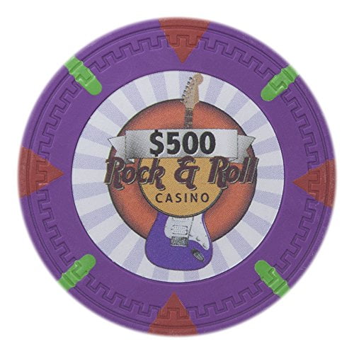 Get 1 Free 100 Gray 50¢ Cent Rock /& Roll 13.5g Clay Poker Chips New Buy 2