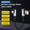 thumbnail image 4 of USB to Type C Fast Charging Cables 90 Degree Elbow Data Short Cord, 4 of 9
