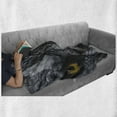thumbnail image 6 of Eye Soft Flannel Fleece Throw Blanket, Dangerous Mammal Eyes of Wild Wolf Aggressive Predator Carnivore Image Print, Cozy Plush for Indoor and Outdoor Use, 50" x 60", Black White Yellow, by Ambesonne, 6 of 6
