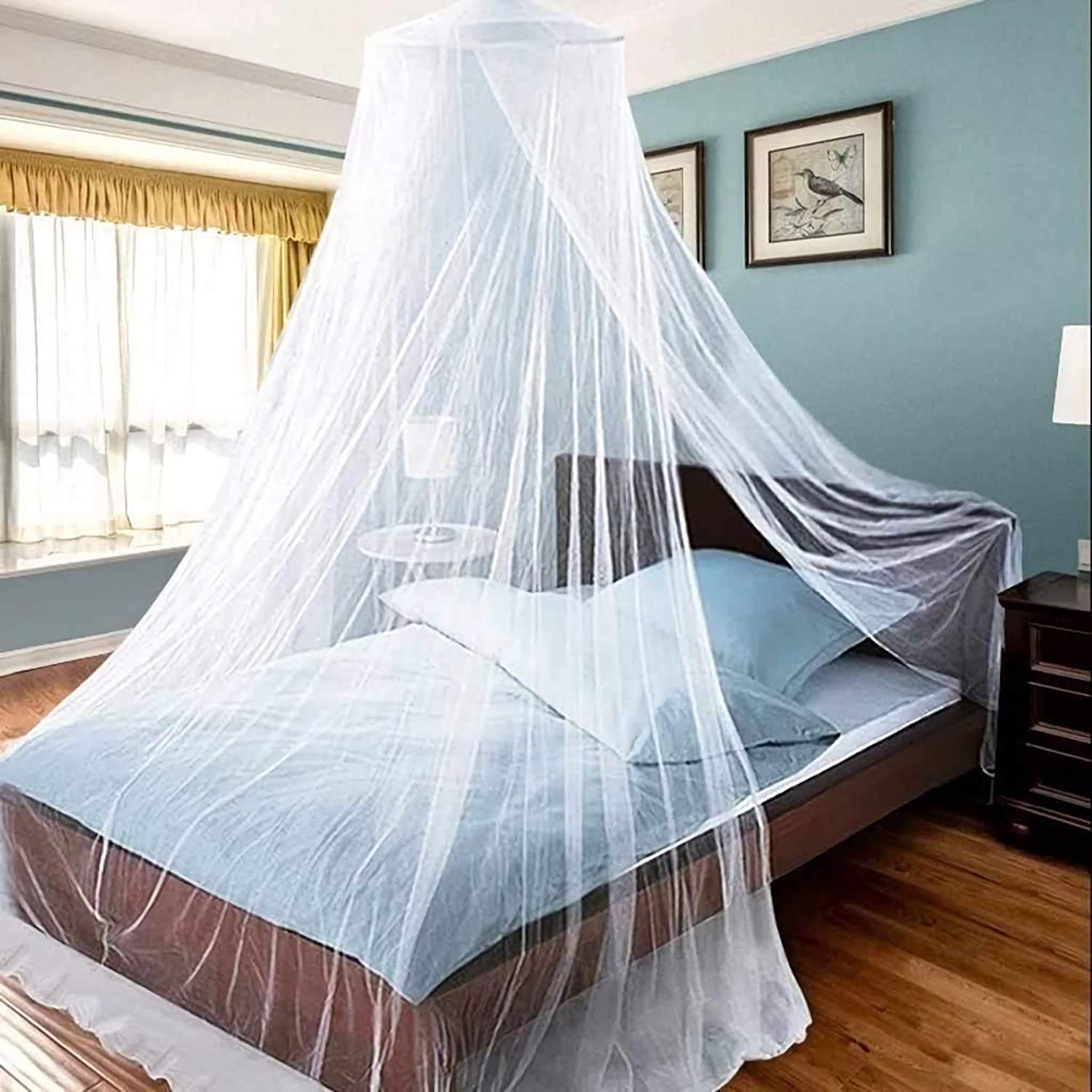 4 Corner Cover Bed Canopy Mosquito Net Full Queen Small King Twin Size Netting 