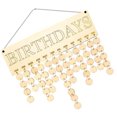 thumbnail image 2 of Calendario placa de madera DIY artesanía recordatorio tablero decoración colgante calendario de cumpleaños, tipo 2 Noticed HA004492-02, 2 of 6