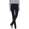 thumbnail image 2 of Buffalo David Bitton Womens Slim and Sculpt Velvet Pants Navy 6/28, 2 of 3