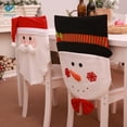 thumbnail image 2 of Deago 2 PCS Christmas Snowman Santa Claus Chair Back Covers for Dining Room Home Holiday Party Décor (26"*19"), 2 of 4