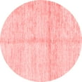 thumbnail image 1 of Ahgly Company Indoor Round Solid Red Modern Area Rugs, 3' Round, 1 of 4