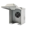 thumbnail image 1 of RVGUARD 50 Amp 125/250 Volt RV/EV Power Outlet Box, Enclosed Lockable Weatherproof Outdoor Electrical NEMA 14-50R Receptacle Panel, ETL Listed, 1 of 6