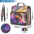 thumbnail image 3 of DIXRUYEE Zipper BinderTrapper of keeper Documents Organized Design Radiant Bee Amidst Colorful Blossoms Printed, 3 of 8