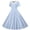 Blue, variant on Vornjynx Midi Dresses for Kids Girls Plaid Printed Button-Up Collar V Neck Summer Wedding Trendy Dress Pink Size 8