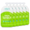 WeeSprout Double Zipper Reusable Food Pouches for Babies & Toddlers, Green, 7 fl oz
