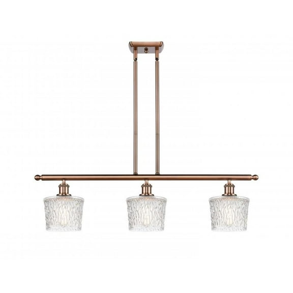 Innovations 516-3I-AC-G402-LED Niagra 3 Light Island Light part of the Ballston Collection, Antique Copper