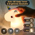 thumbnail image 3 of Boxgear Durable Cute White Unicorn Lamp Night Light, Warm, 3 of 6