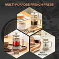 thumbnail image 6 of PARACITY Plastic lid French press 11.8 oz/350ml,Camping Mini Coffee/Tea Press of 304 Stainless Steel Filter and Heat Resistant Glass, 6 of 6