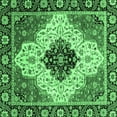thumbnail image 1 of Ahgly Company Indoor Square Abstract Emerald Green Modern Area Rugs, 4' Square, 1 of 4