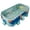 Blue, variant on Puedo Green Miffy Pattern Swimming Pool – No Inflation Needed, Foldable & Portable for Backyards, (86" x 54" x 20"in)