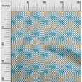thumbnail image 2 of oneOone Silk Tabby Teal Green Fabric Bear With Docklands Dress Material Fabric Print Fabric By The Yard 42 Inch Wide, 2 of 4
