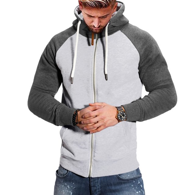 WILLBEST Sudaderas Deportivas Hombre Pareja Casual Deportes Bolsillo Pulóver Color A Juego Suéter con Capucha XXGrande