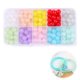 thumbnail image 1 of 200 cuentas de vidrio redondas para hacer pulseras de joyería, 10 colores, 8 mm, cuentas de jade imitativas, cuentas de vidrio craquelado, cuentas de piedras preciosas de cristal para hacer pulseras,, 1 of 6