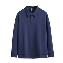 Lmnyox Men's Casual Golf Shirts Solid Long Sleeve Button Collared Shirts Classic Fashion Cotton T Shirts