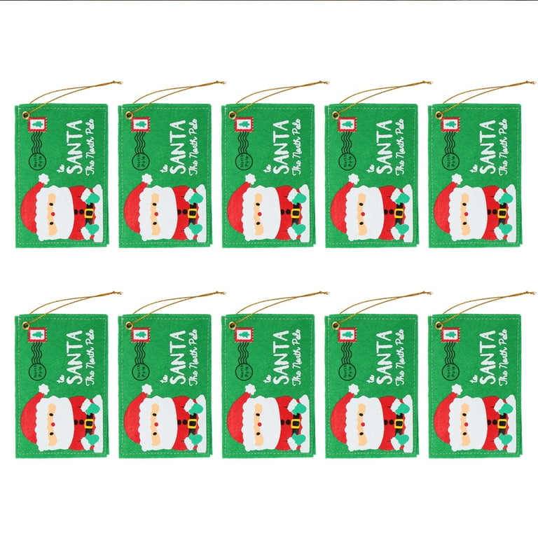 20pcs/lot Christmas Tree Accessories To Santa Claus North Pole Envelope  Pendant Christmas Small Gift Candy Bags Xmas Party Decor - AliExpress