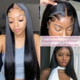 thumbnail image 5 of Straight Bundles with Closure Remy 8-30 Inch Human Hair 2/3 Bundles with Closure Peruvian Hair Bundles with Closure Free Part, 5 of 6