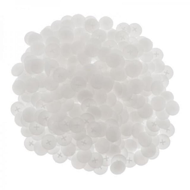 GUOOL 2X 300Pack Ronds Phillips Couvercle de Trou de Vis Décors de Meubles Bouchon à Vis Blanc