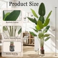 thumbnail image 2 of Easy4Home 6FT Artificial Plant Fake Tropical Palm Tree Potted Indoor Faux Floor Plant for Home Office Decor, 2 of 8