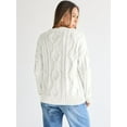thumbnail image 6 of Women's Oversized Knit Neck Sweater, 6 of 9