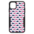 thumbnail image 1 of DistinctInk Custom SKIN / DECAL compatible with OtterBox Commuter for iPhone 11 (6.1" Screen) - Pink Navy Cartoon Whales - Cartoon Whales, 1 of 5