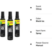 LITTLE TREES Spray Car Air Fresheners 3 Pack, Black Ice