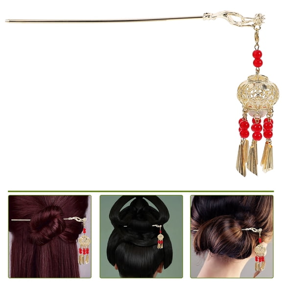 KAJNBN 1Pack Vintage Style Metal Hair Stick with Glowing Effect for Wedding Party Prom 6.68X4.32X1.18in