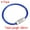 Blue, variant on Uxcell 90mm Length Coated Stainless Steel Keyring Loop Cable Blue 4 Count