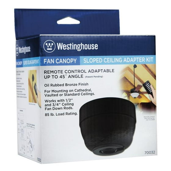 Westinghouse 7003200 45 Degree Oil Rubbed Bronze Cathedral Ceiling Westinghouse 7003200 45 Degree Oil Rubbed Bronze Cathedral Ceiling Fan Canopy Kit Com