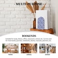 thumbnail image 7 of Naloa Blue Vases Wood Non-Skid Bookend for Shelves,Book Ends for Heavy Books, Book Stand for CDs,1 Pair, 7 of 7
